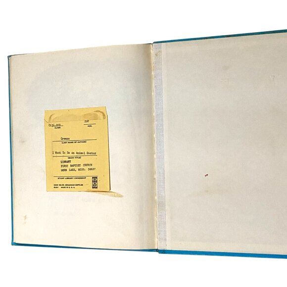 I Want to Be an Animal Doctor Hardcover Carla Greene Veterinarian Vintage 1950s - Picture 7 of 7
